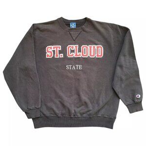 Vtg 90s Champion Size XL Pullover Sweater St Cloud State University Sweatshirt